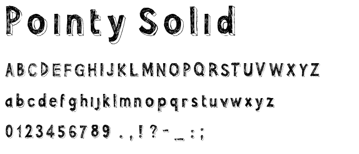 Pointy Solid font